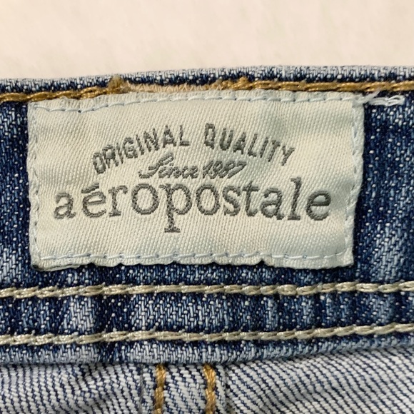 Aeropostale Distressed Denim Cutoff Jean Shorts Size 00 - Picture 4 of 8